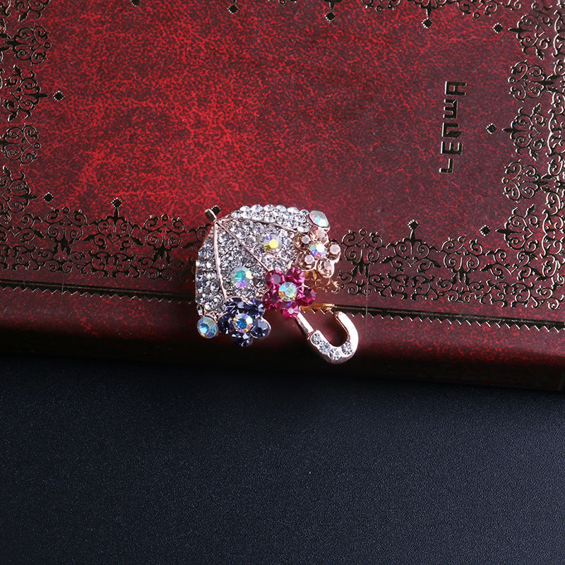 Styling the brooch on a bag