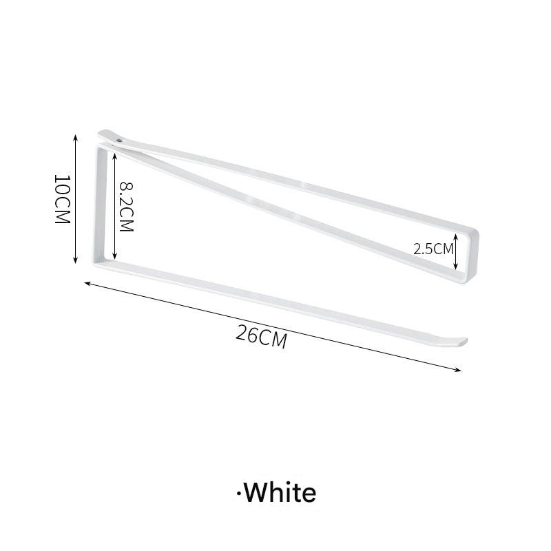 Durable iron kitchen towel rack for paper towels and cling film