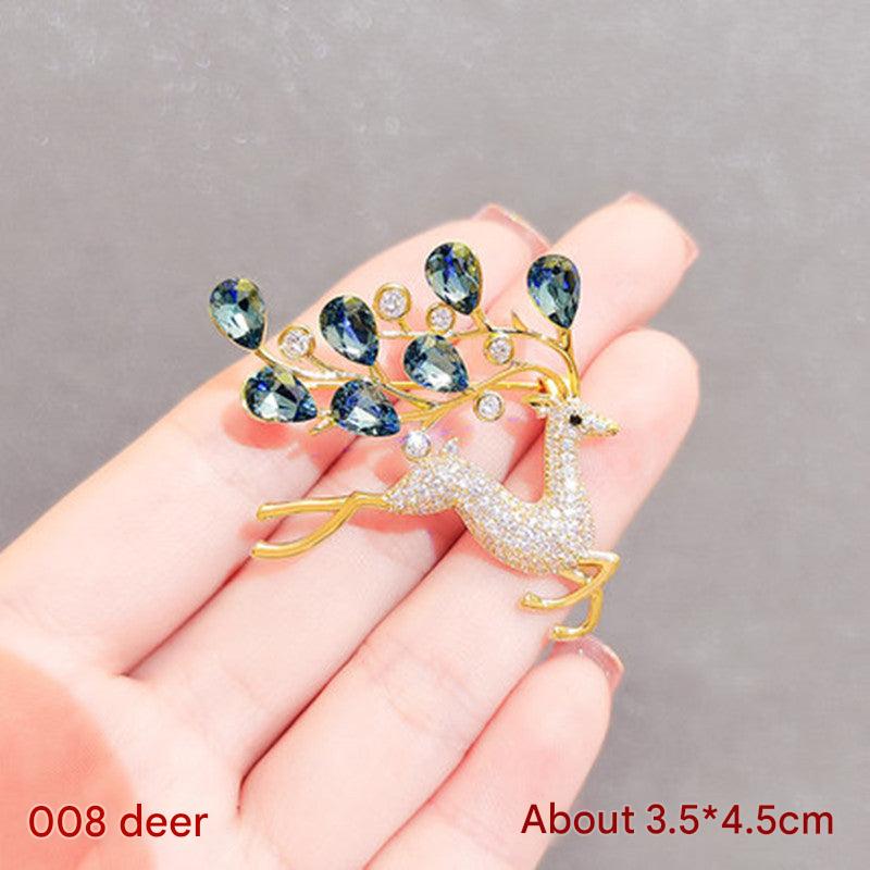 Gift box with stylish blue brooch