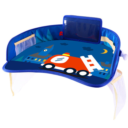 adjustable kid travel tray with compartments