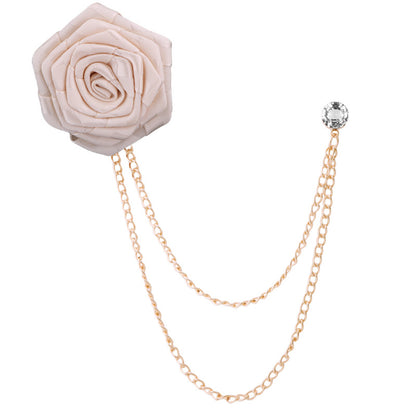 Brooch being worn on blazer lapel