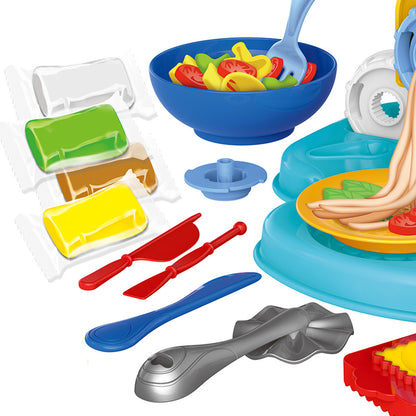 toy noodle machine with dough molds