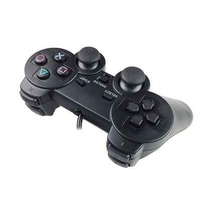 PS2 Wired Game Controller with Dual Vibration Motors - Ultimate Gaming Experience