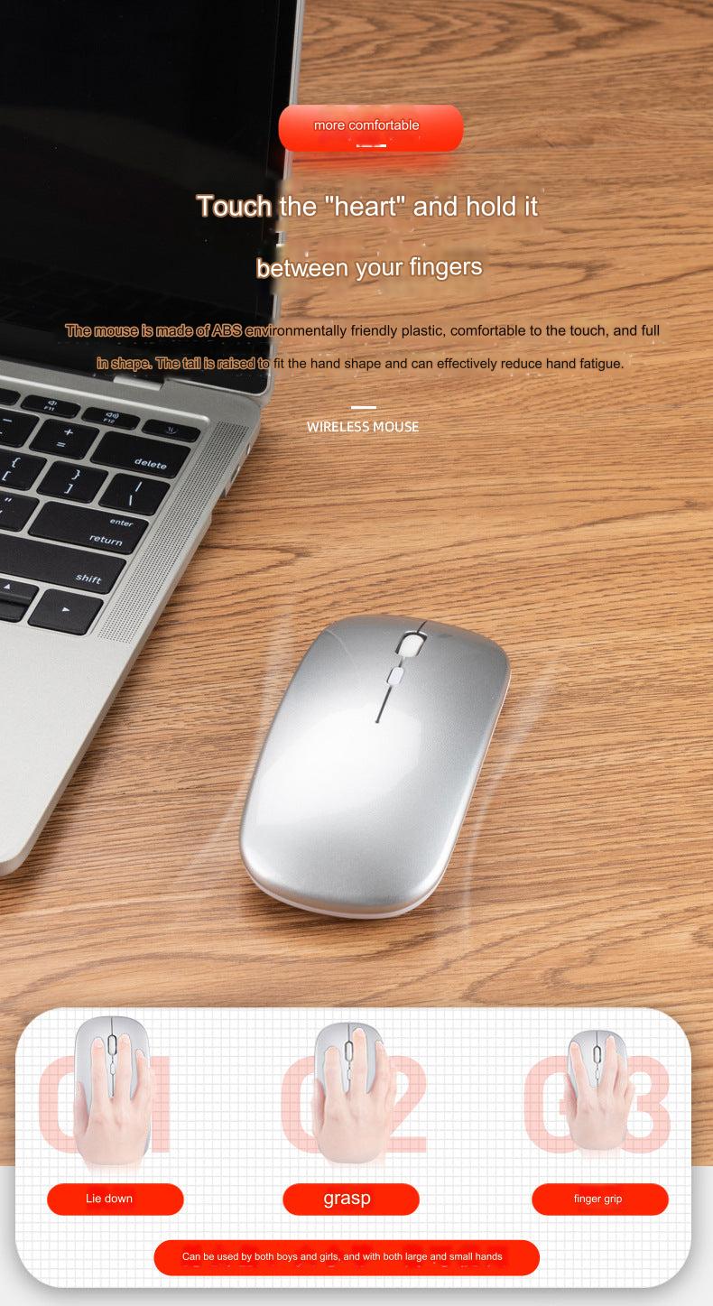 Wireless Bluetooth Dual-Mode Mouse - Silent & Rechargeable Gaming Mouse for Laptops - 2.4G Light-Up Wireless Mouse