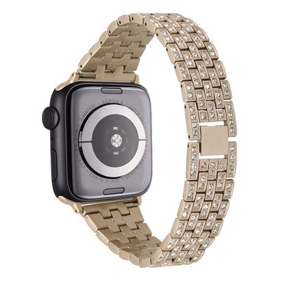 Luxury Diamond-Studded Metal Apple Watch Band - Compatible with All Models