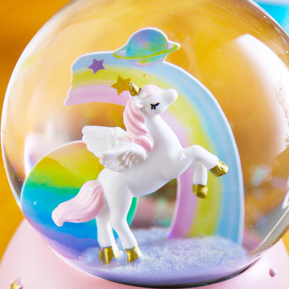 gift ready unicorn themed music box