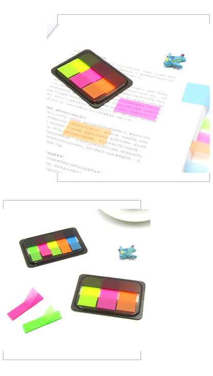 Colorful adhesive index tabs pack