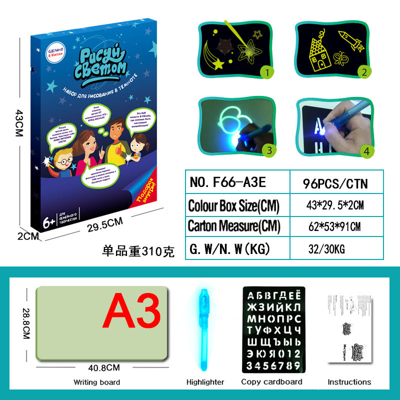 kids glow drawing board