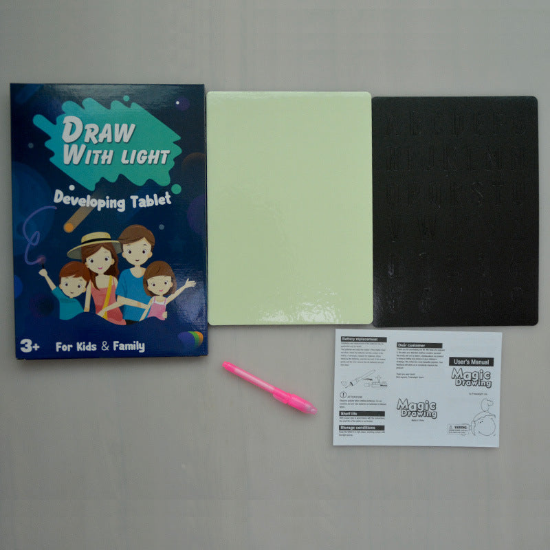 kids glow drawing board