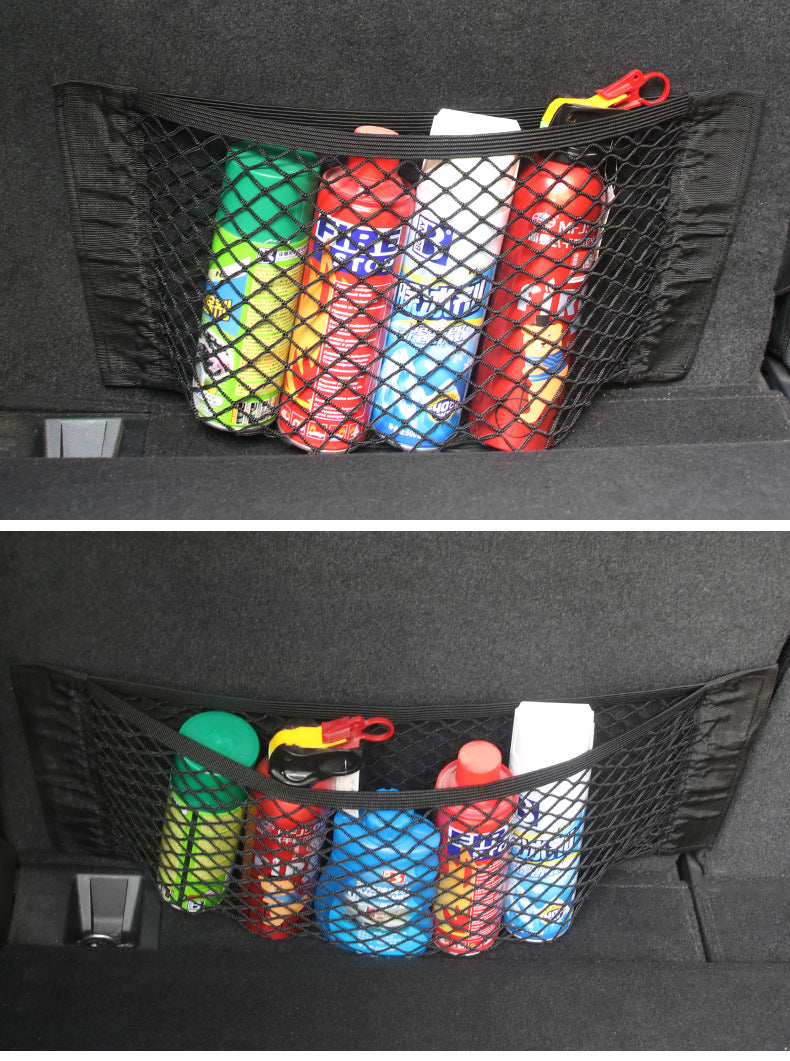 Durable cargo net for car organization