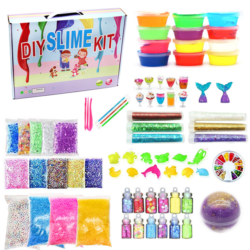 24-Color Crystal Slime Kit - Ultimate DIY Fun for All Ages