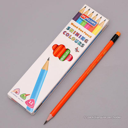 12-Pack Premium HB Pencils with Erasers - Perfect for Students and Artists