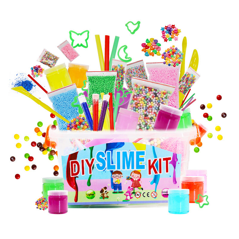 24-Color Crystal Slime Kit - Ultimate DIY Fun for All Ages