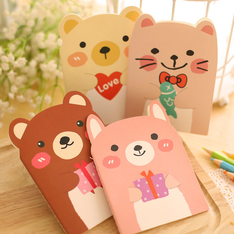 open notebook bear design