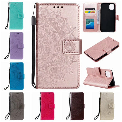 Stylish Leather Phone Wallet Case for iPhone 15/16 & Samsung Galaxy - Multiple Colors