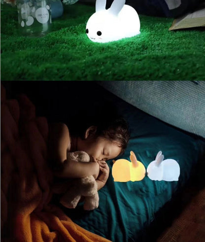 Soothing night light in a kid-friendly rabbit shape