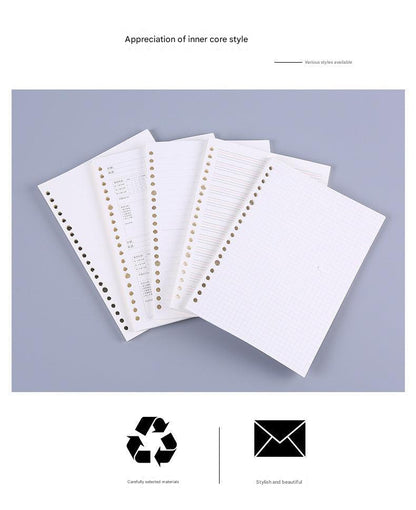 Pack of lined and grid notebook refills