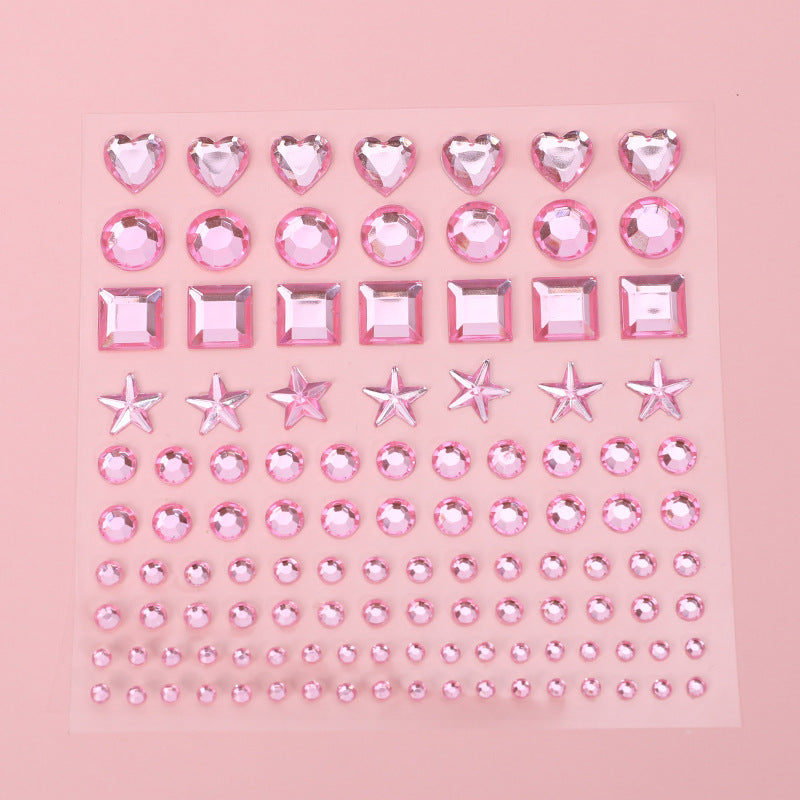 girly pink shiny sticker collage