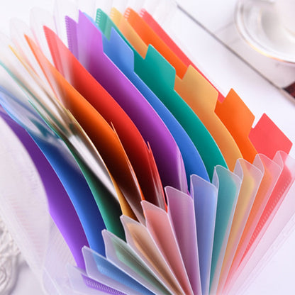 A6 size accordion folder rainbow