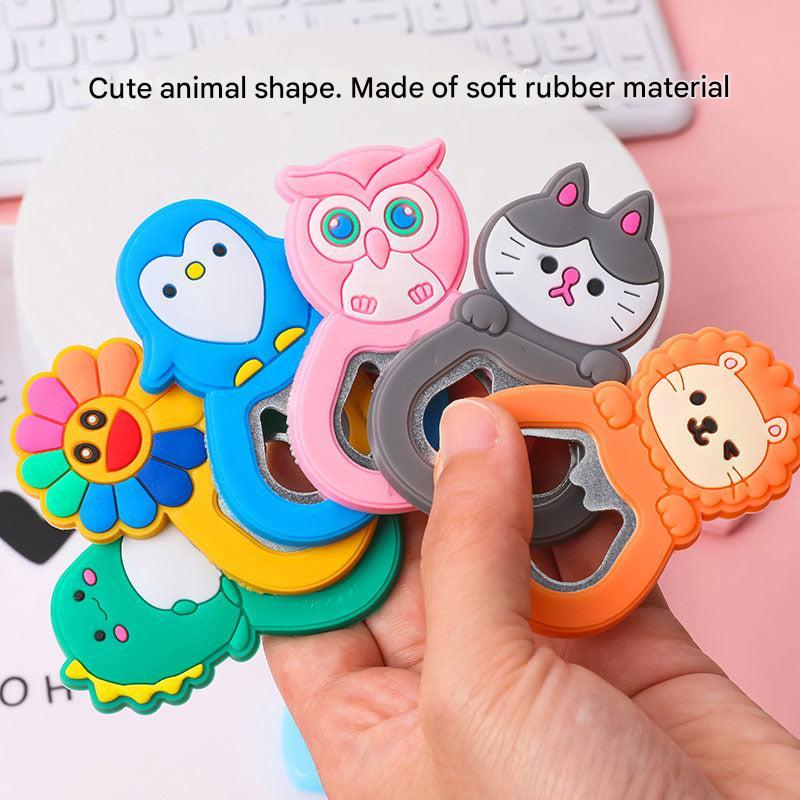 owl-shaped fridge magnet bottle opener