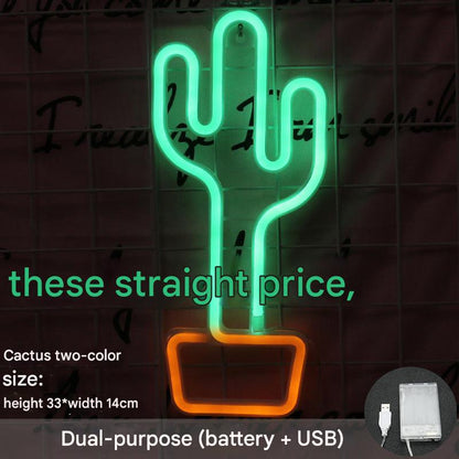 bright cactus LED neon