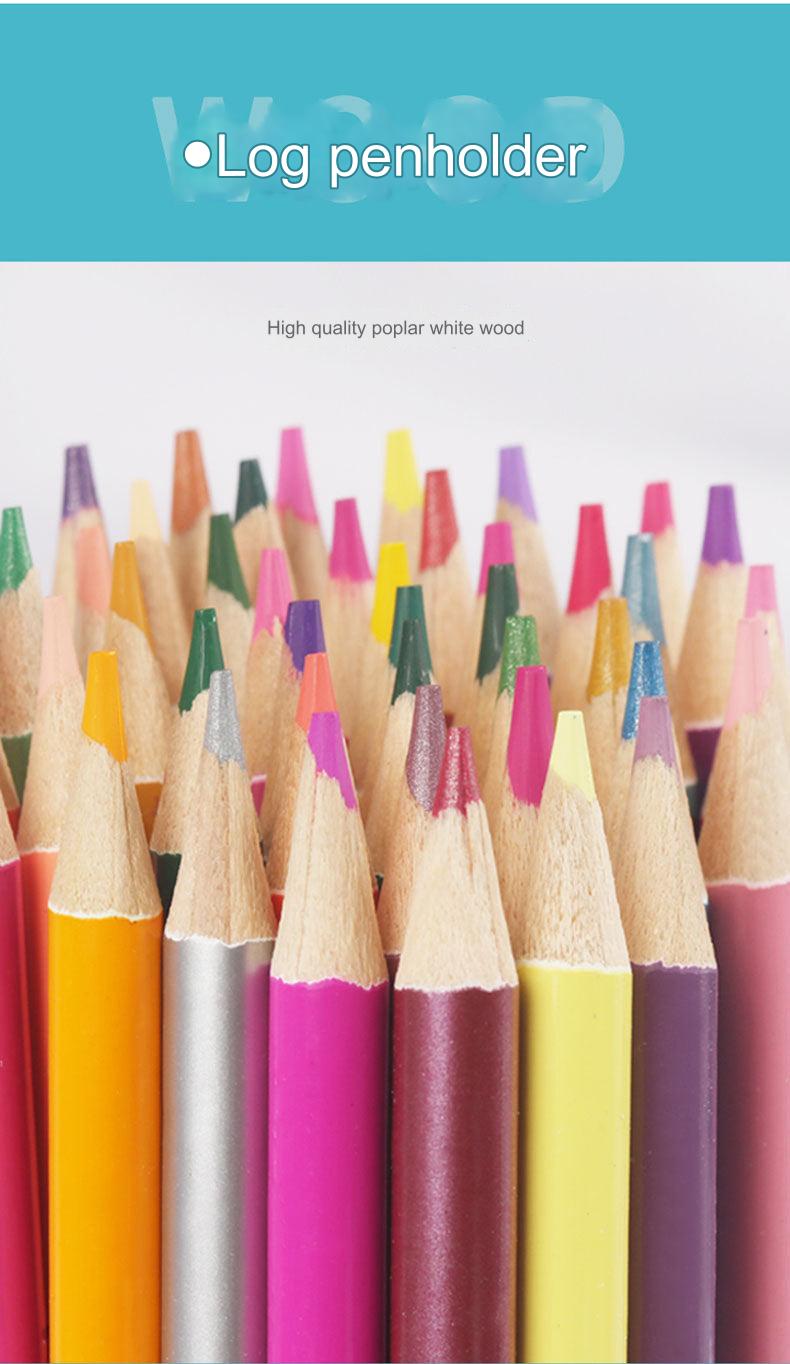 Premium 180-Color Oil-Based Colored Pencil Set in Metal Tin - Ideal for Artists and Students