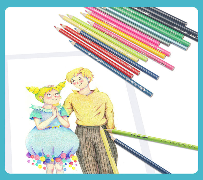 Premium 180-Color Oil-Based Colored Pencil Set in Metal Tin - Ideal for Artists and Students