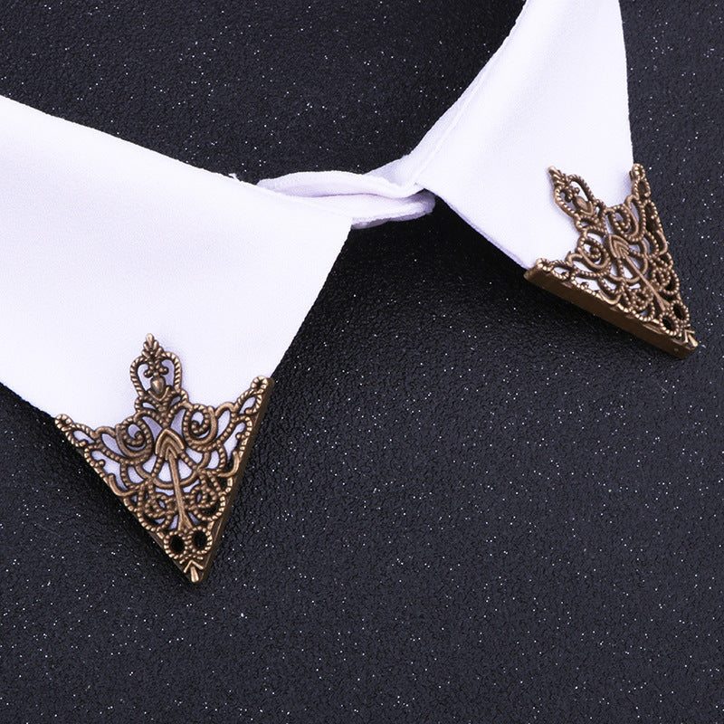 Antique copper lapel pin accessory