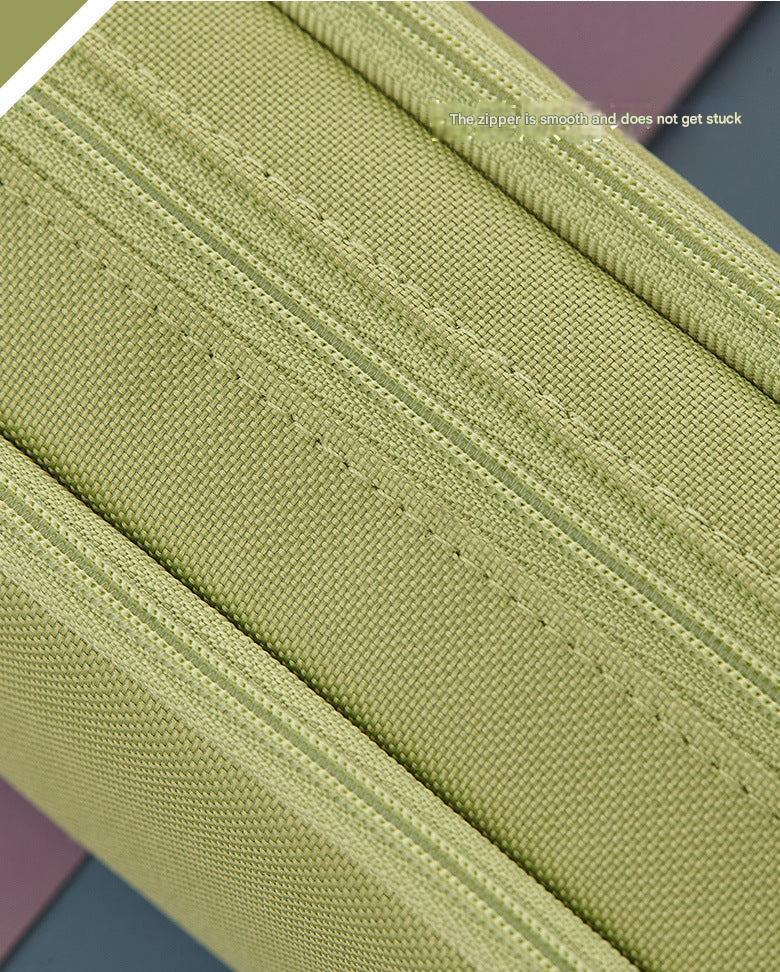 Angoo pencil case matcha green partially open