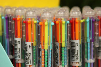 vibrant multicolor pens in packaging