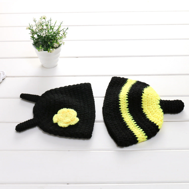 woven bee-shaped prop