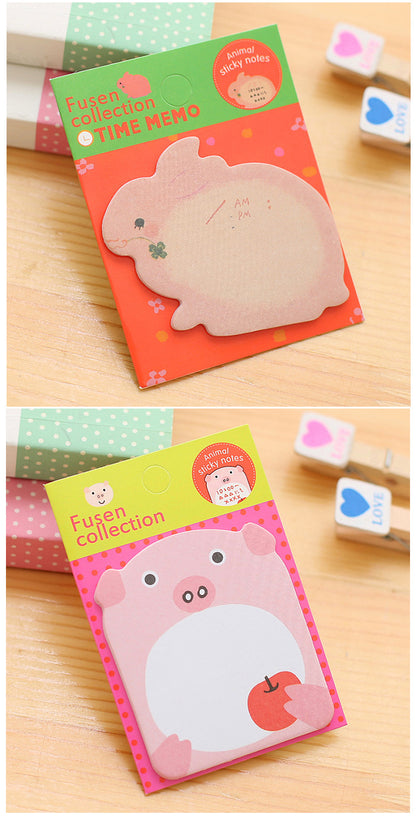 cartoon zoo animal sticky note cat