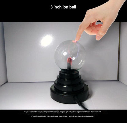 Electrostatic plasma lamp glowing image