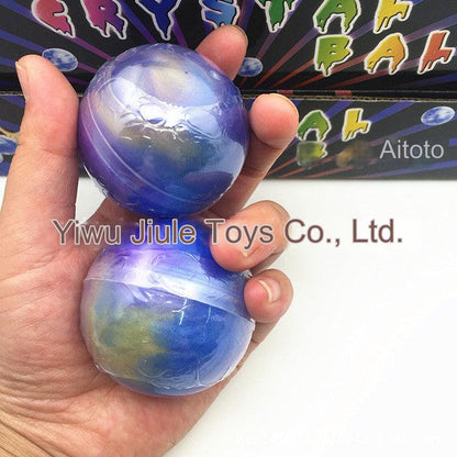 Colorful Galaxy Egg Crystal Slime - DIY Fun for All Ages