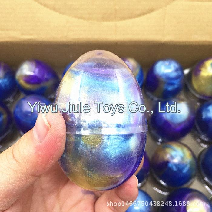 Colorful Galaxy Egg Crystal Slime - DIY Fun for All Ages