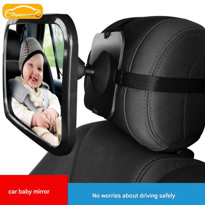 Premium baby car seat safety mirror with adjustable swivel