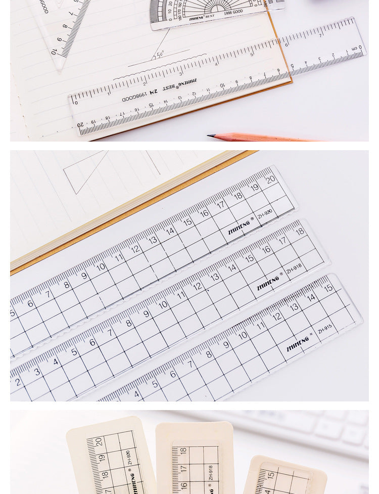 professional quality clear ruler