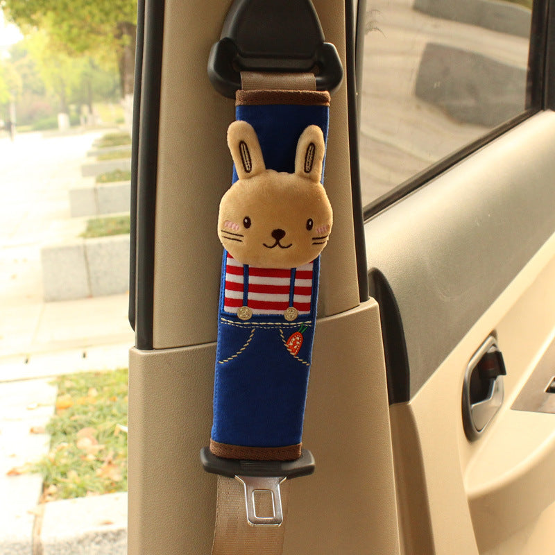 cartoon bunny car safety belt pad image