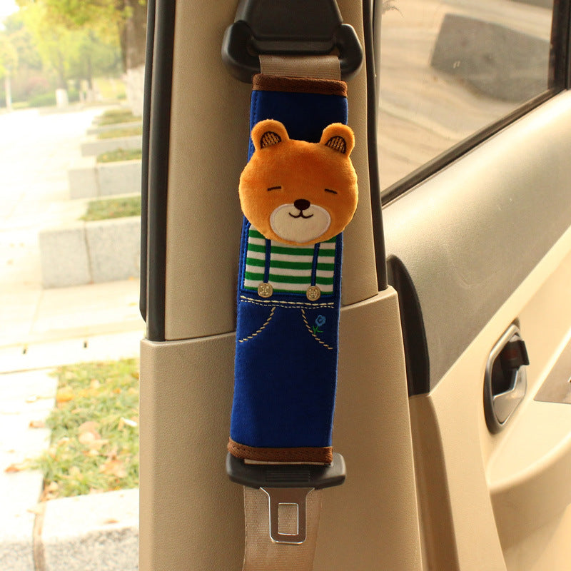 cartoon bear car safety belt pad image