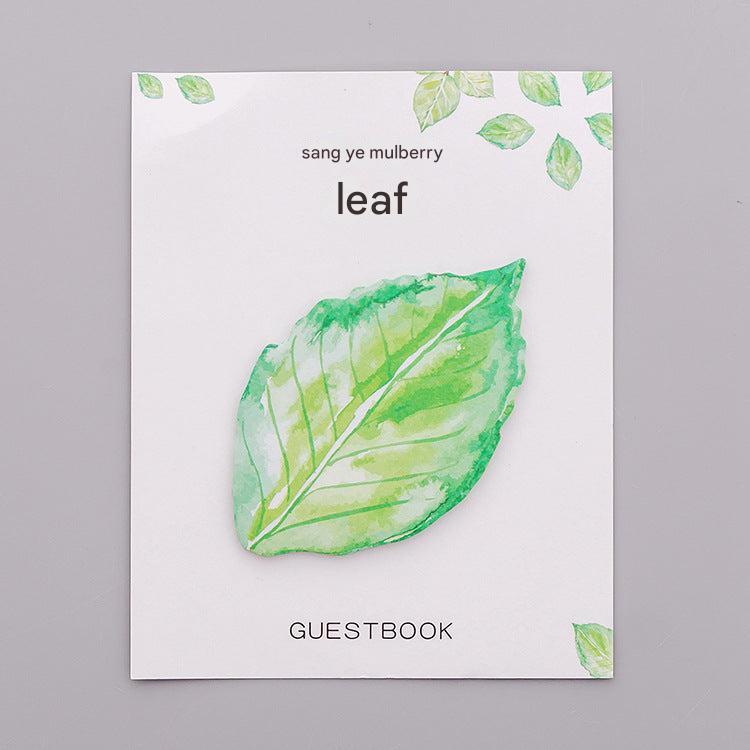 Compact leaf-shaped sticky pads