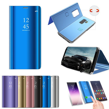 Premium Mirror Flip Phone Case for Samsung Galaxy S24, Note20, and More - Stylish & Functional Protection