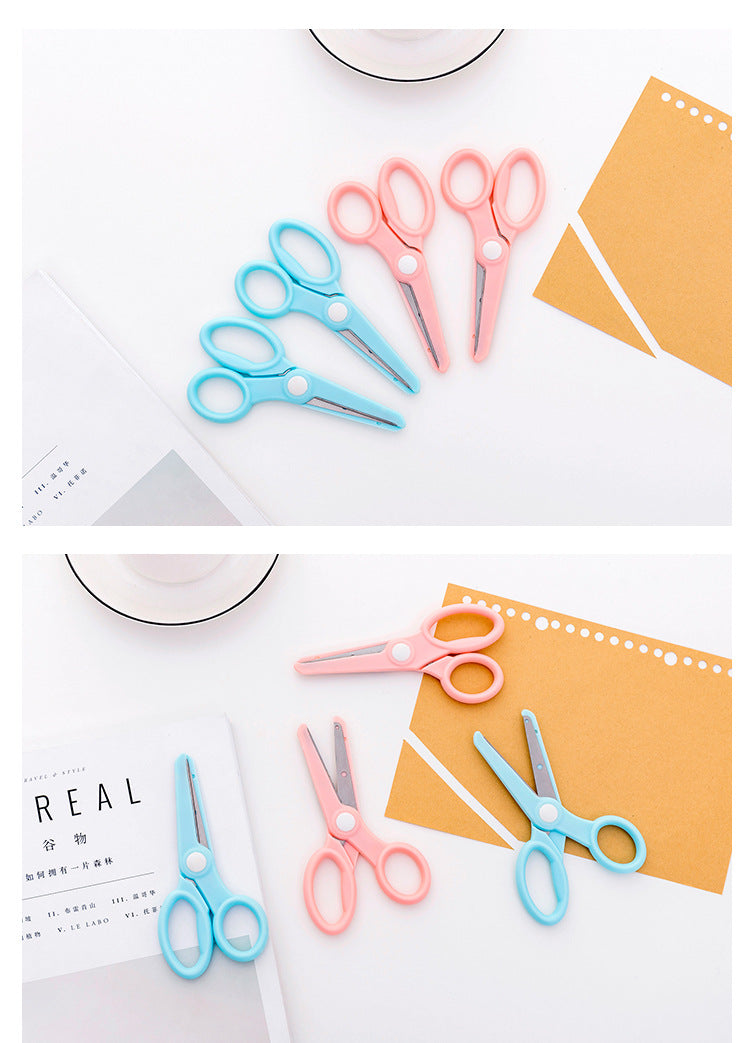 child-friendly craft scissors in use image