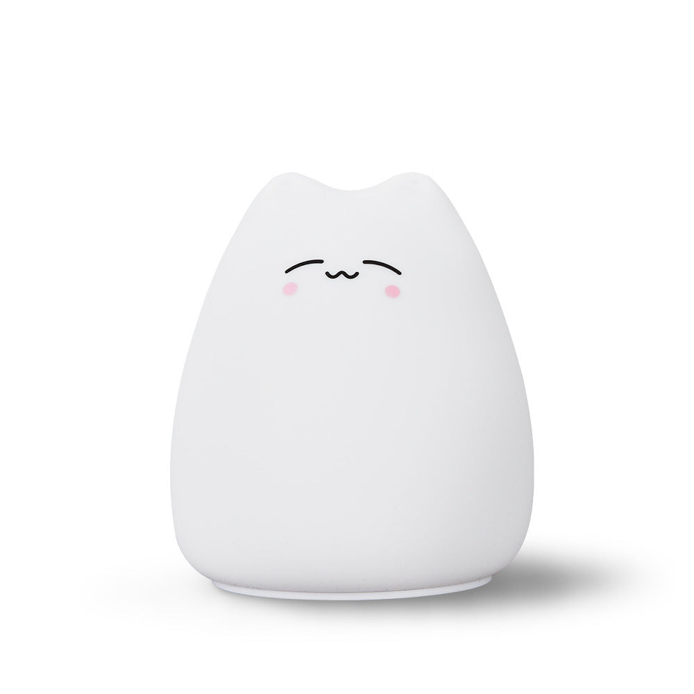 cute cat shaped touch night lamp