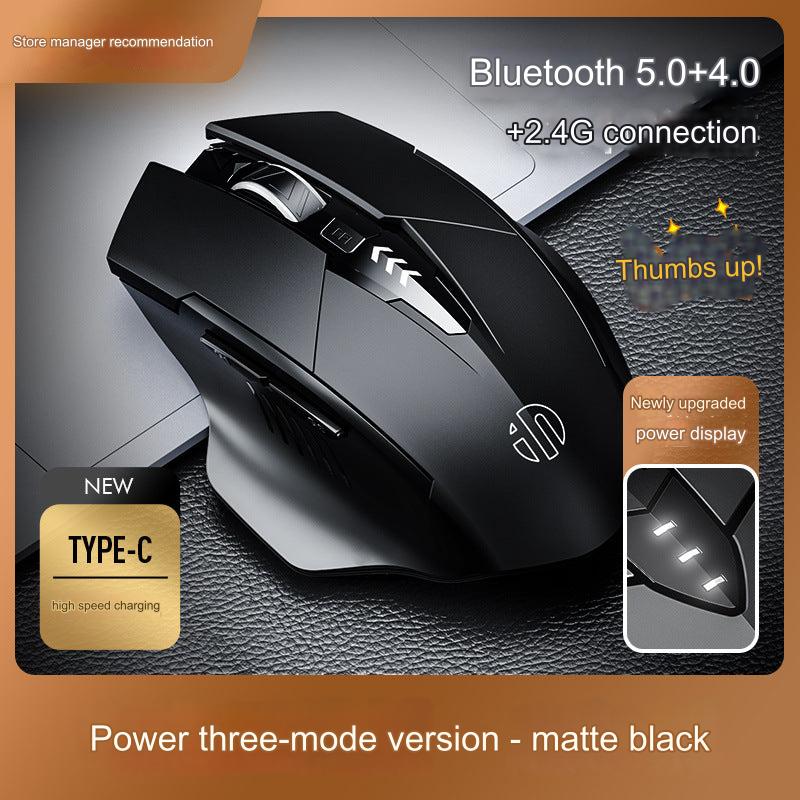 INPHIC PM6 Wireless Bluetooth Ergonomic Mouse - Silent Click, Rechargeable & Versatile for Gaming and Office Use