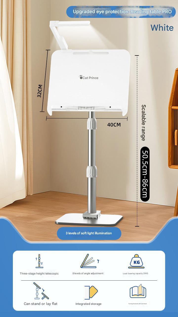 ergonomic reading stand with eye-care light