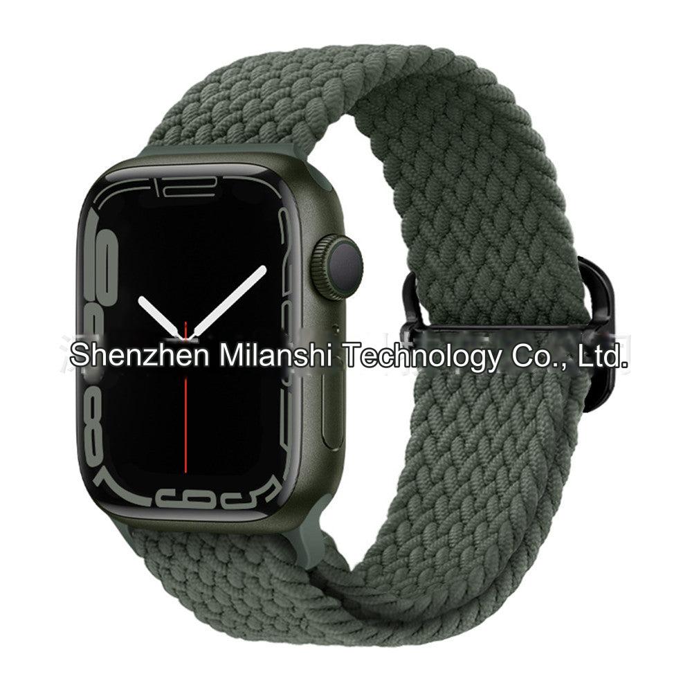 Premium Nylon Woven Watch Band for Apple Watch Series 4, 5, 6, 7, 8, SE, Ultra - Adjustable, Sporty Design