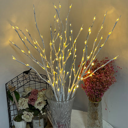 Warm light LED twig battery operated