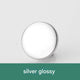 17MM*Round*Silver Glossy