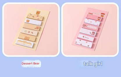 cartoon sticky notes dessert bear