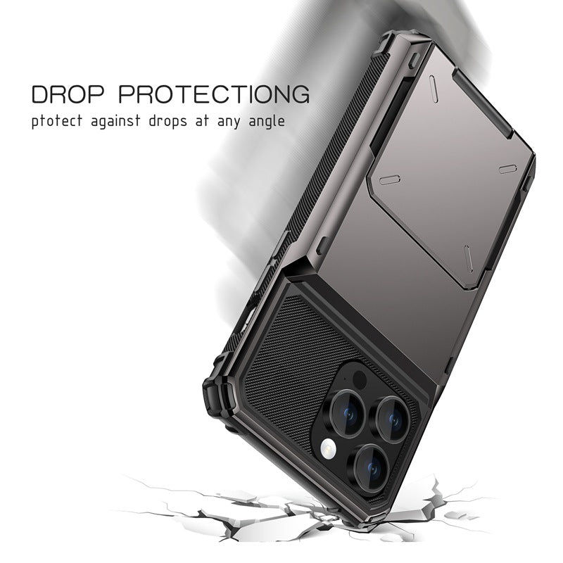 Premium Flip Wallet Case for iPhone and Samsung - Card Holder & Shockproof Protection